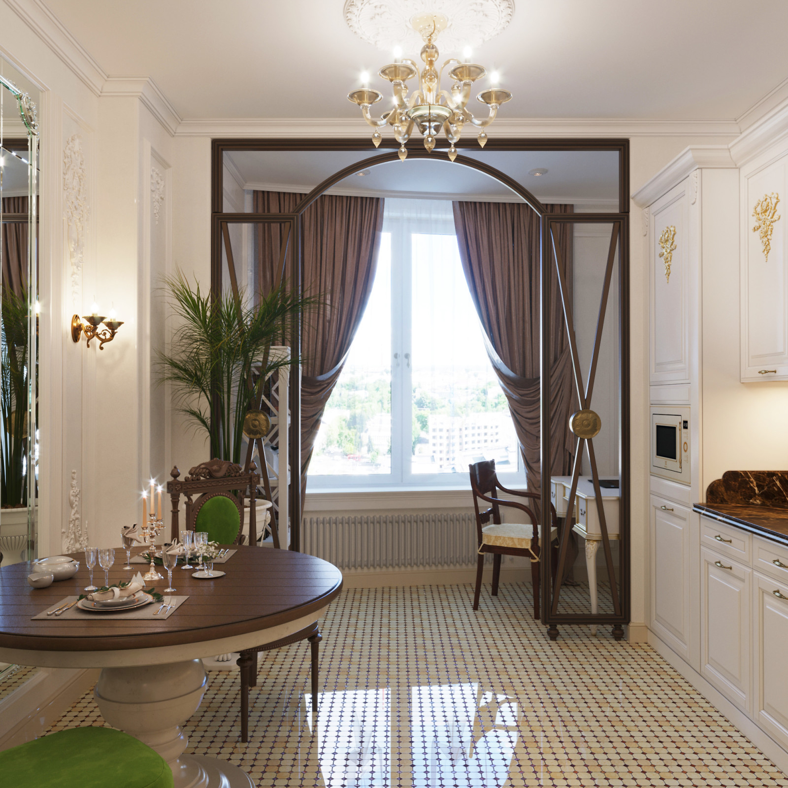 КВАРТИРА В КЛАССИЧЕСКОМ СТИЛЕ