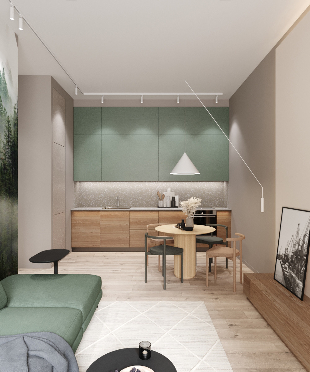 Квартал «На Декабристов», кухня-гостиная