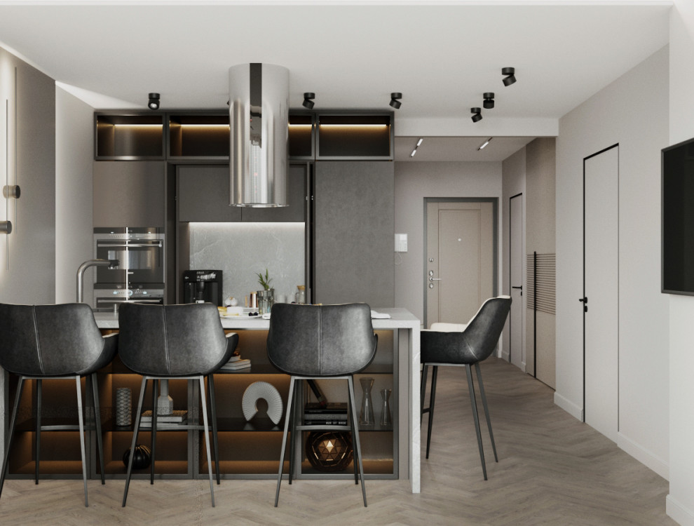 ДИЗАЙН ПРОЕКТ КВАРТИРЫ 52М2