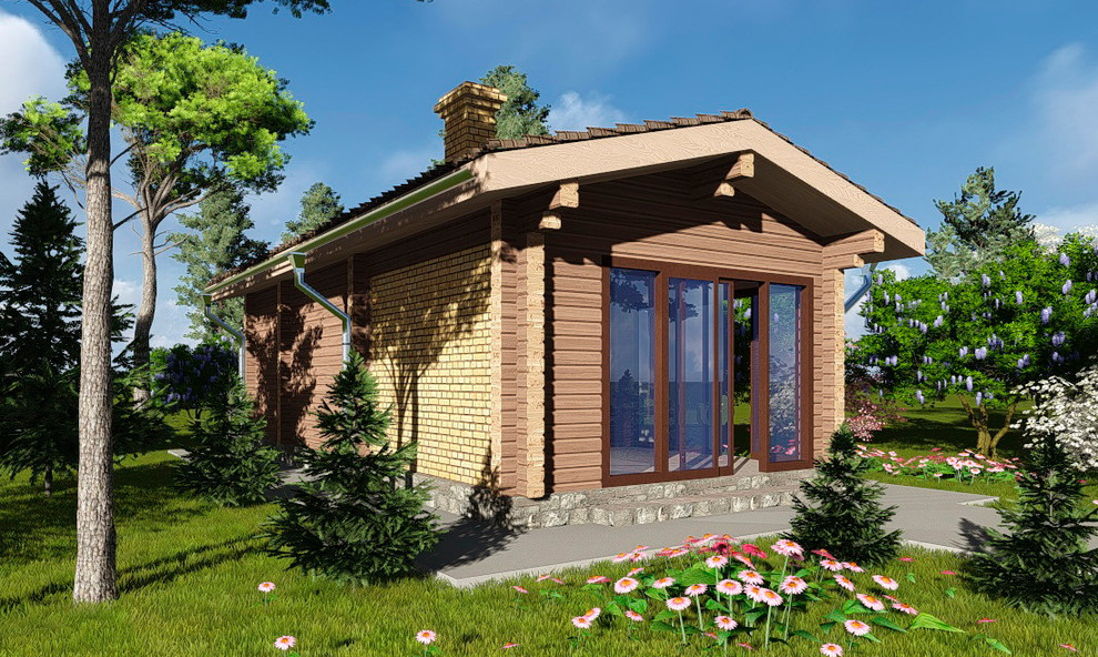 Обложка проекта: Баня из профилированного бруса.