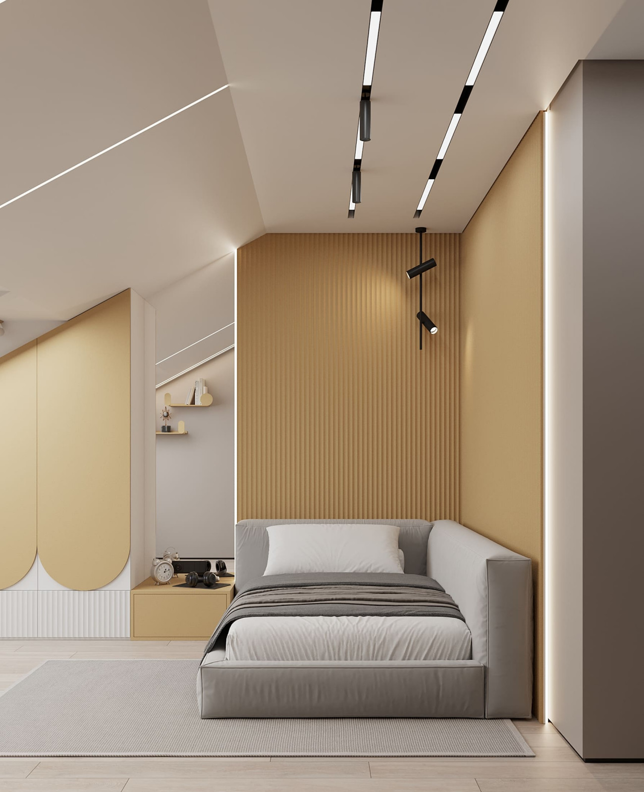 Дизайн-проект пентхауса для молодой пары