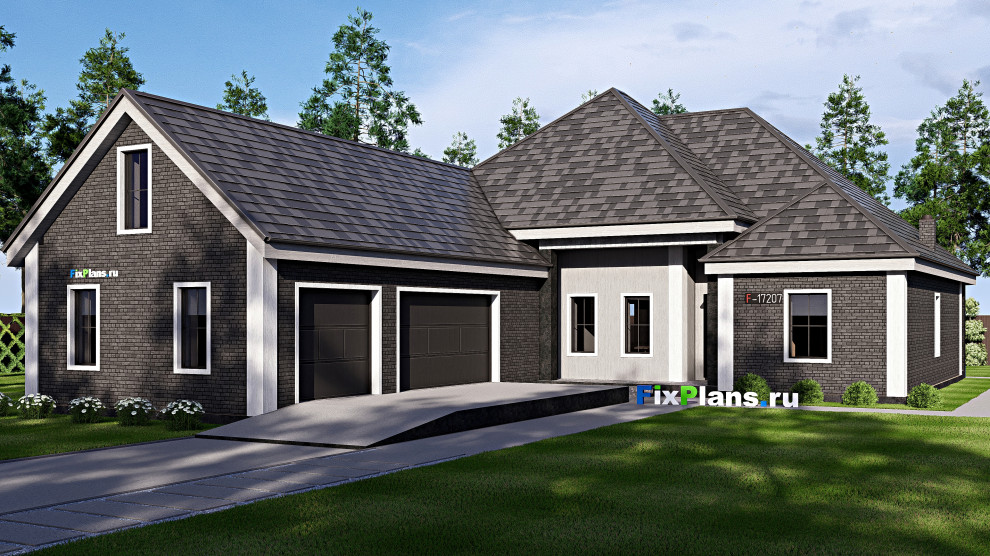 Проект одноэтажного дома 28х21м S286м2 F-17207