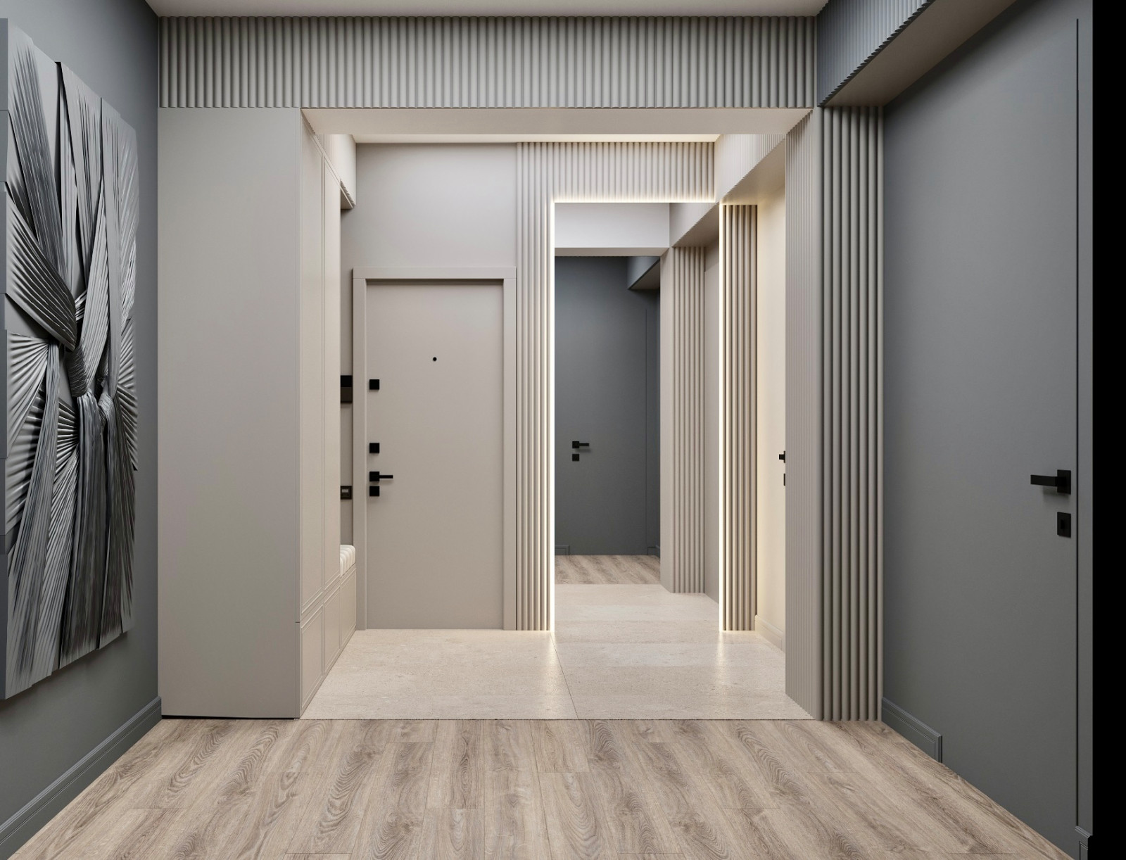 Дизайн-проект квартиры 87 кв м в современном стиле