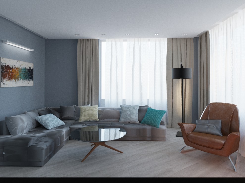 Квартира в серых тонах