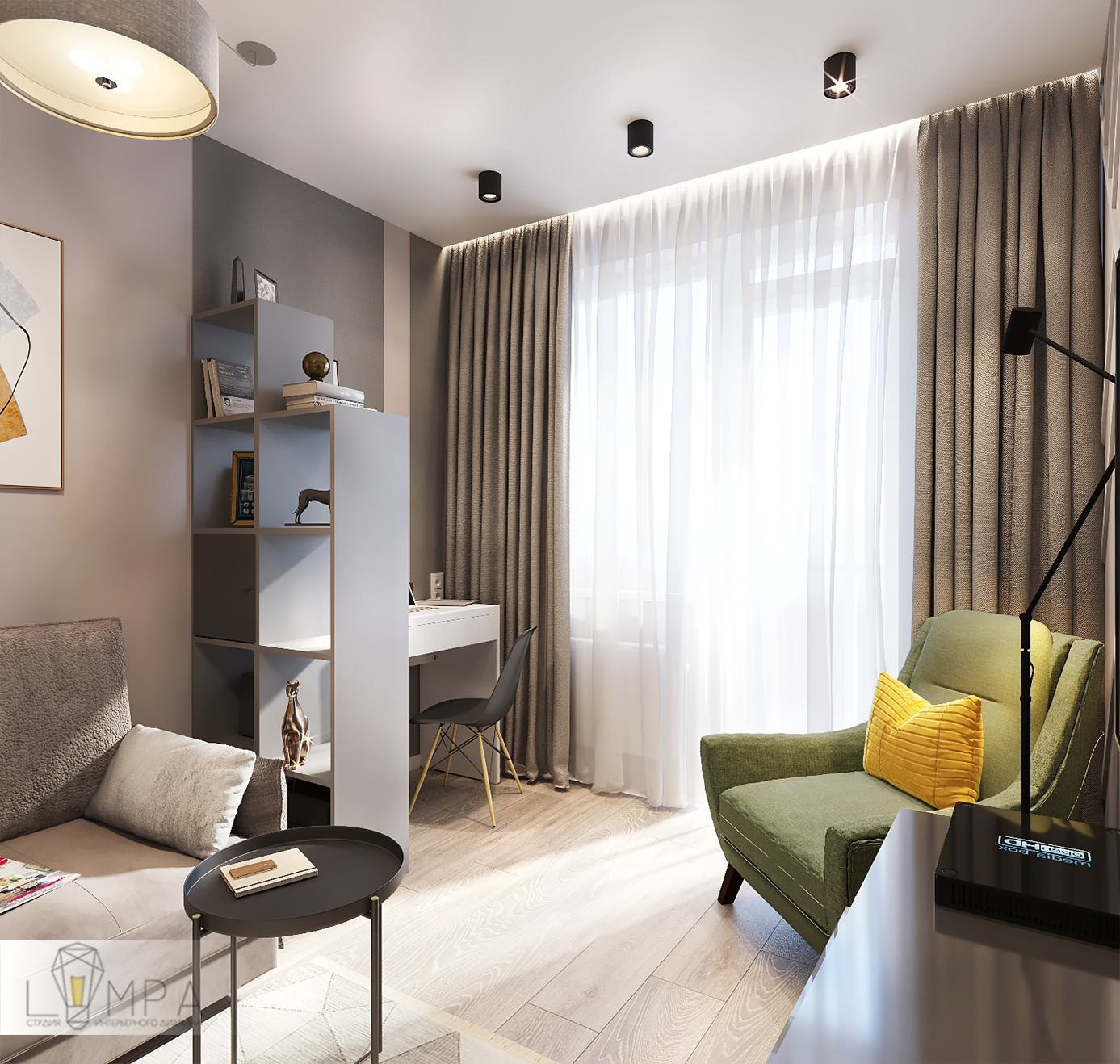 Двухкомнатная квартира 50м2