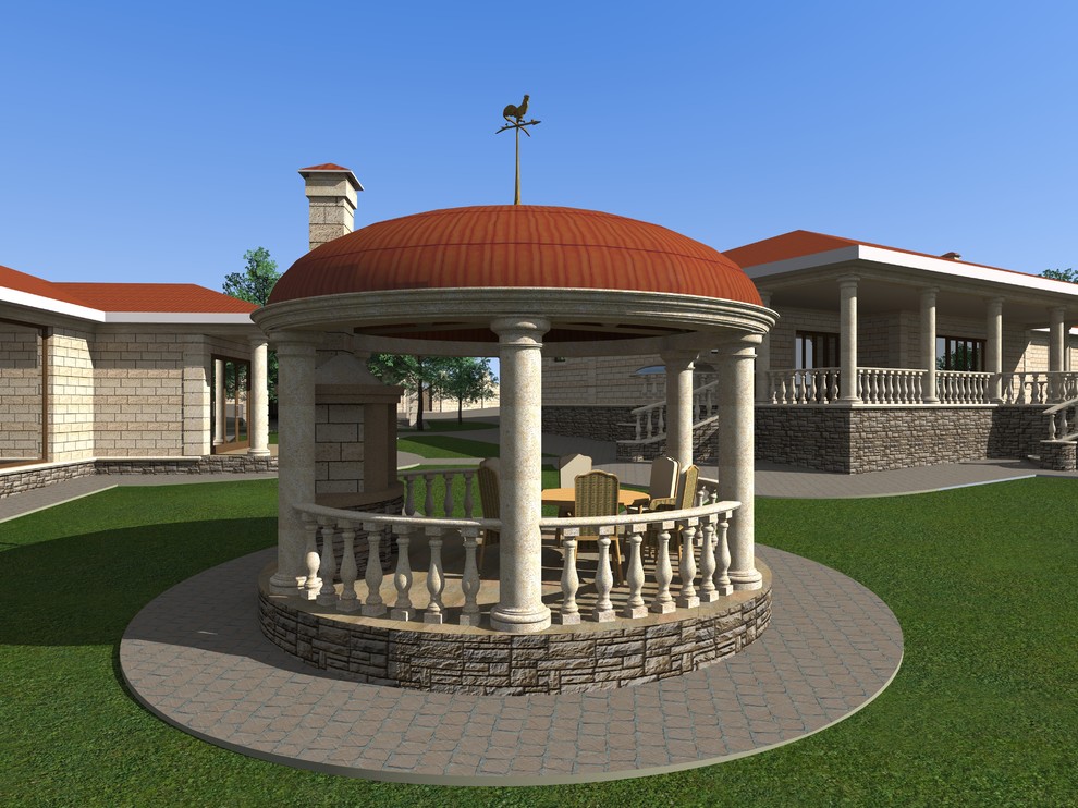 Дом в средиземноморском стиле "Майя" + комплекс сооружений