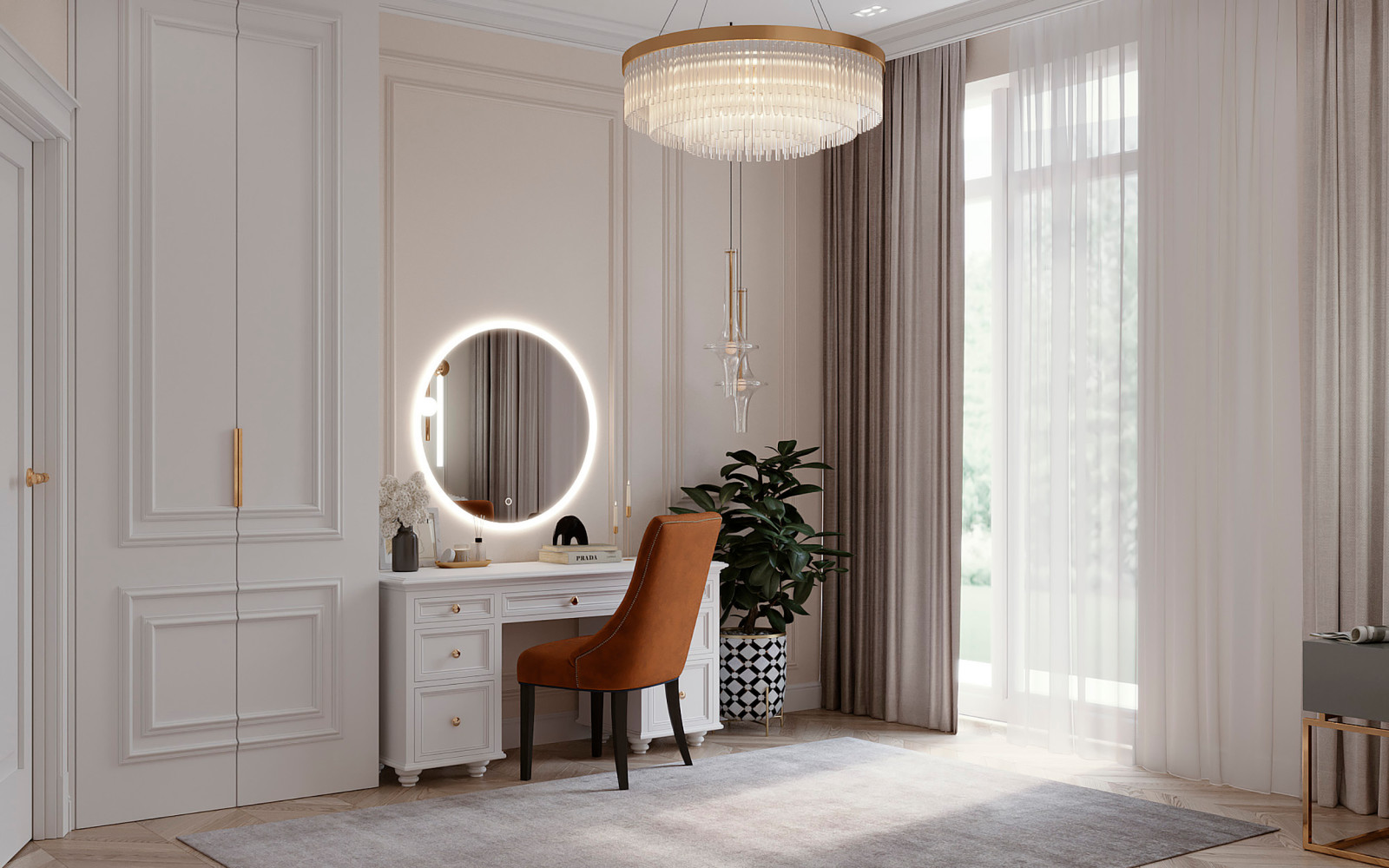 Двухкомнатная квартира в современной классике