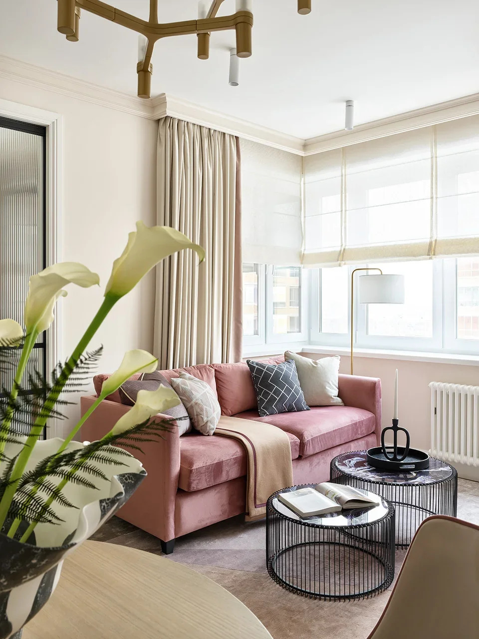 Houzz тур: 45 кв.м — квартира в оттенках заката