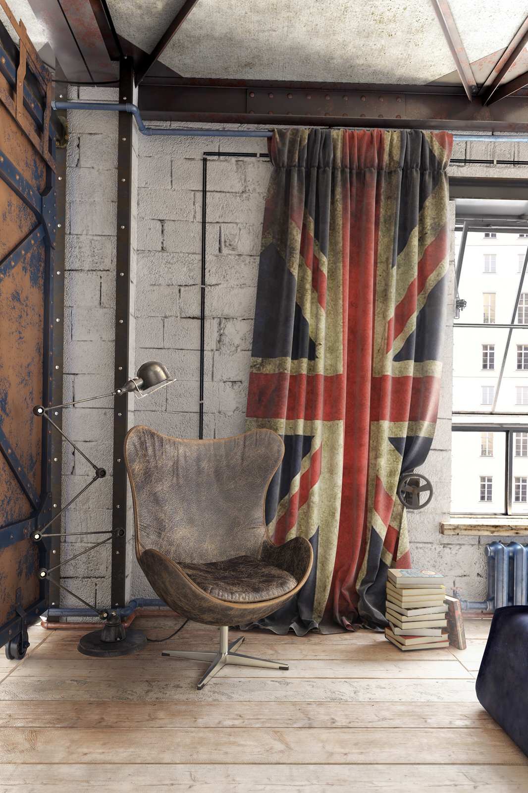 Дизайн апартаментов "KASHIRSKIY LOFT"