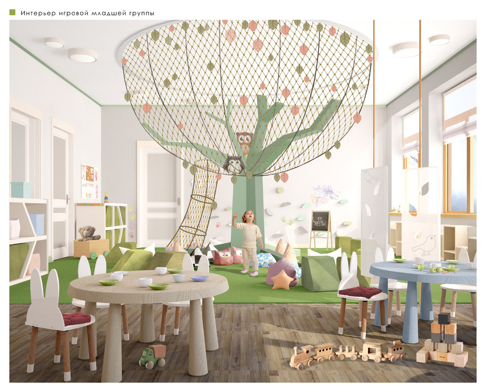 Обложка проекта: Интерьеры детского сада на Гагаринской улице. Санкт-Петербург