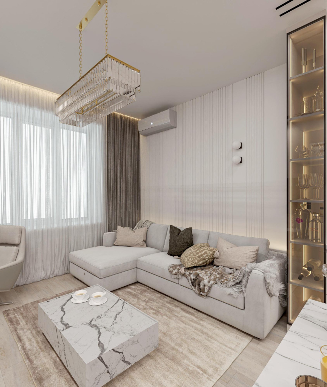 Квартира площадью 58 м2