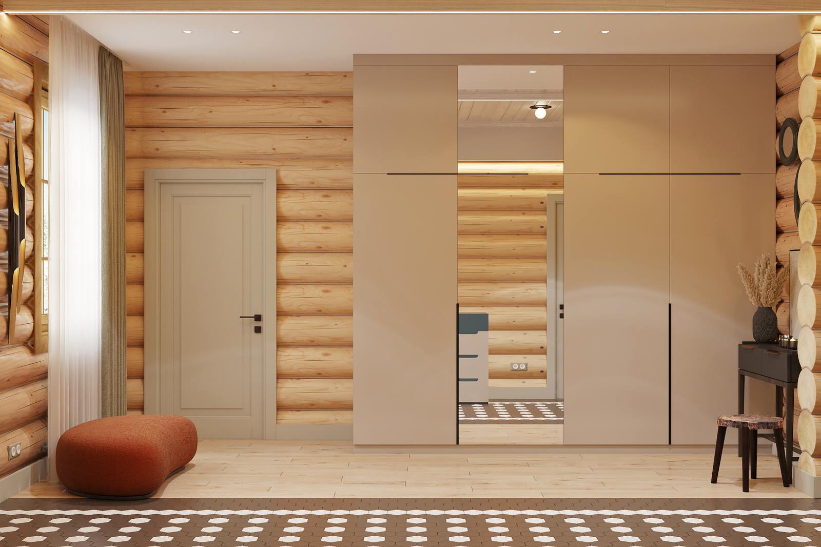 Дизайн проект дома из рубленного бревна