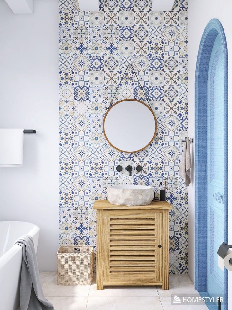 Ванная комната в средиземноморском стиле