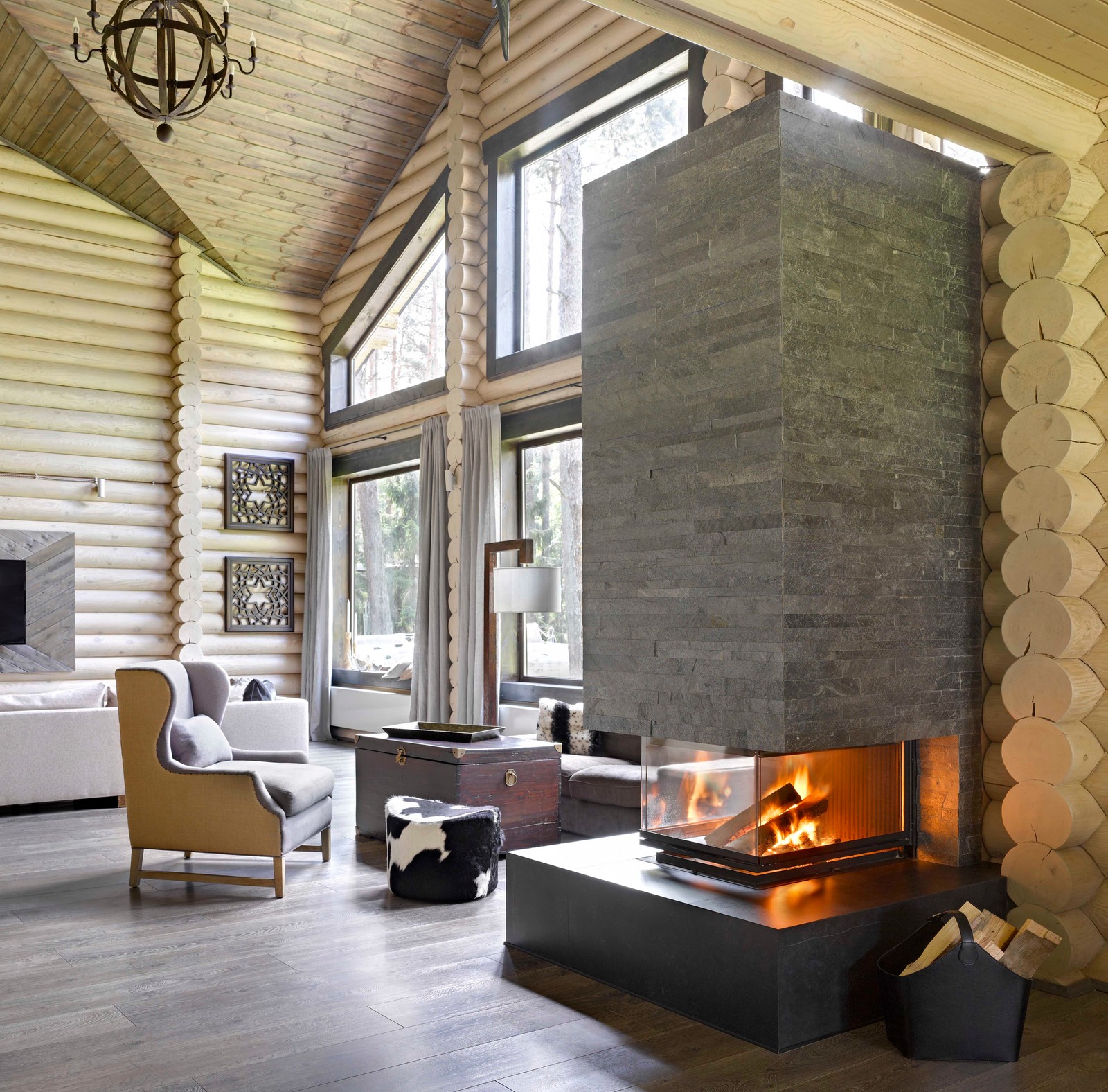 Деревянный дом на Волге в Ульяновской области