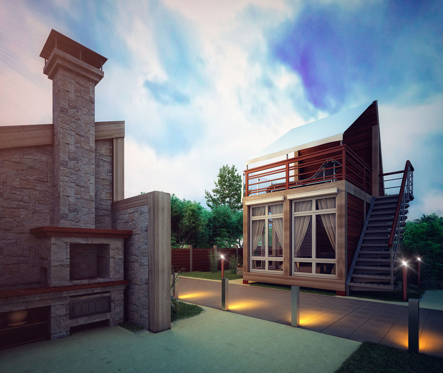 Обложка проекта: Садовый мини-комплекс для отдыха и развлечения