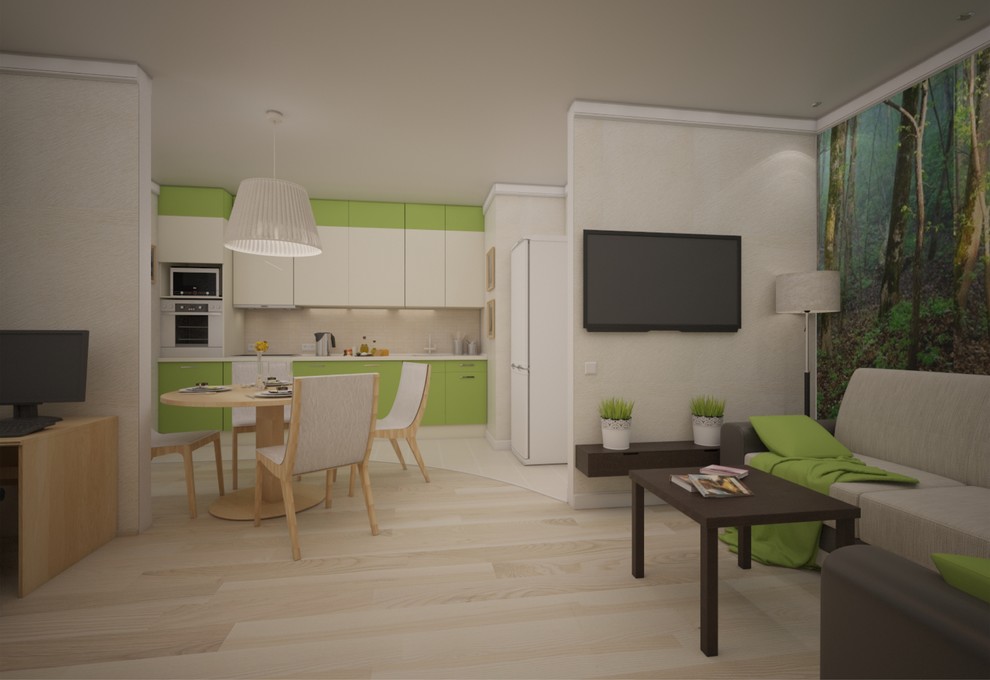 Квартира для молодой семьи в современном стиле