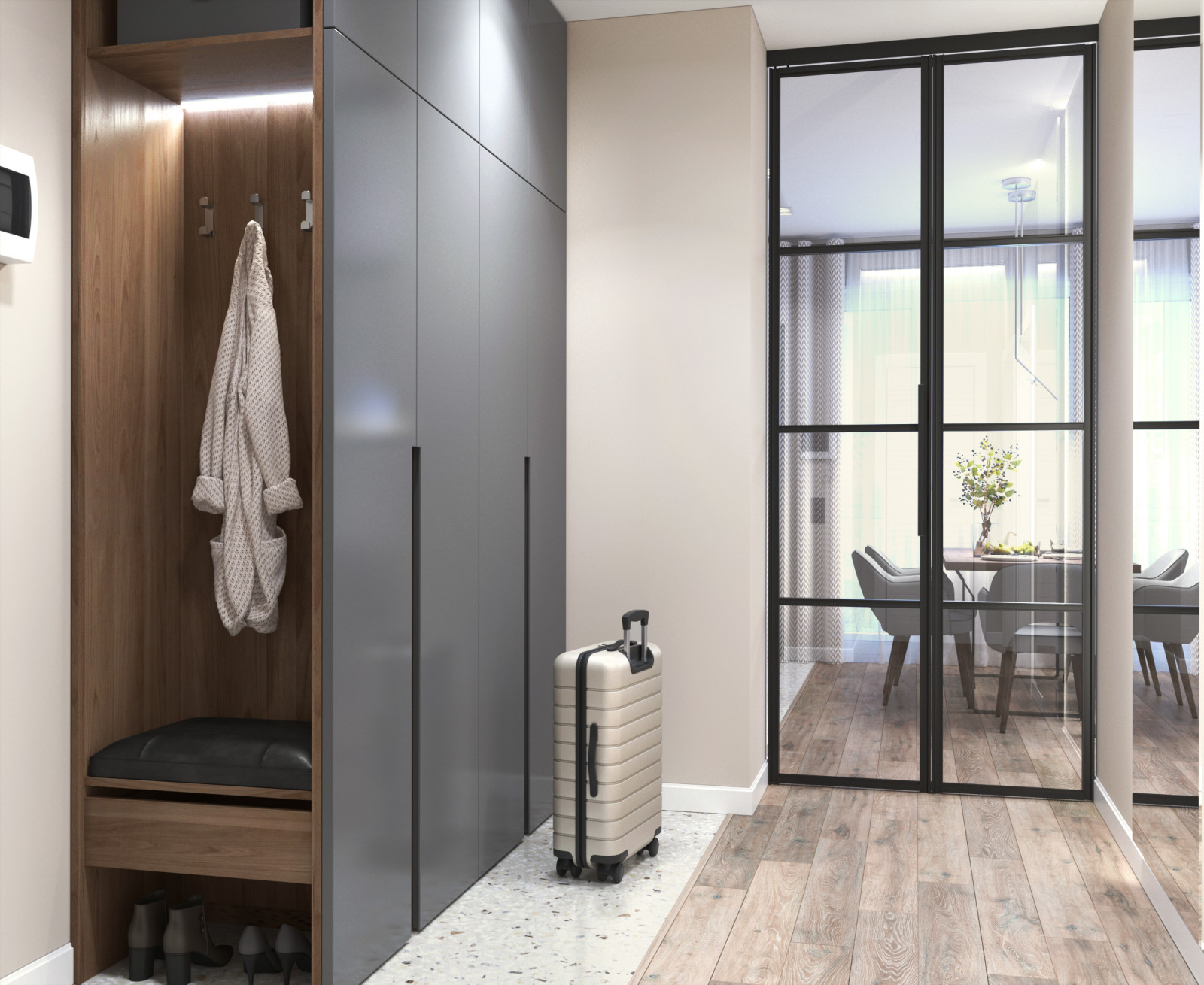 Дизайн-проект квартиры 76 кв.м, г.Тверь