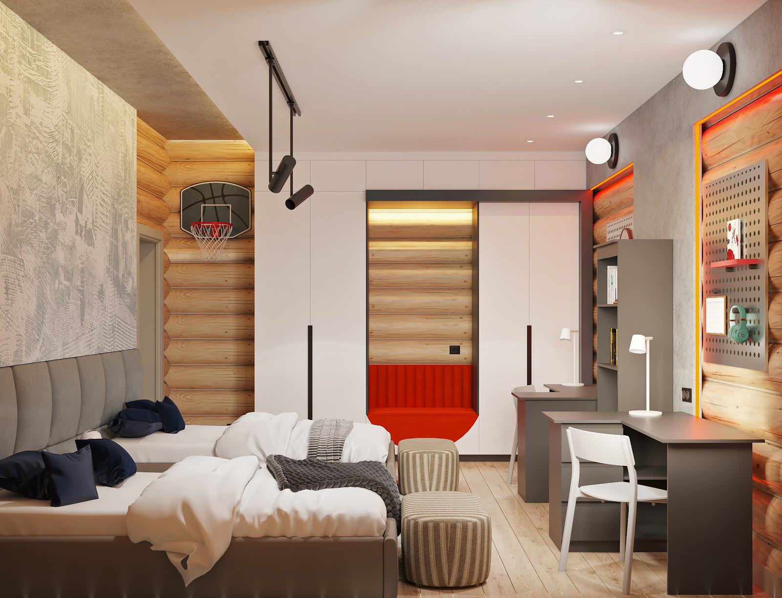 Дизайн проект дома из рубленного бревна