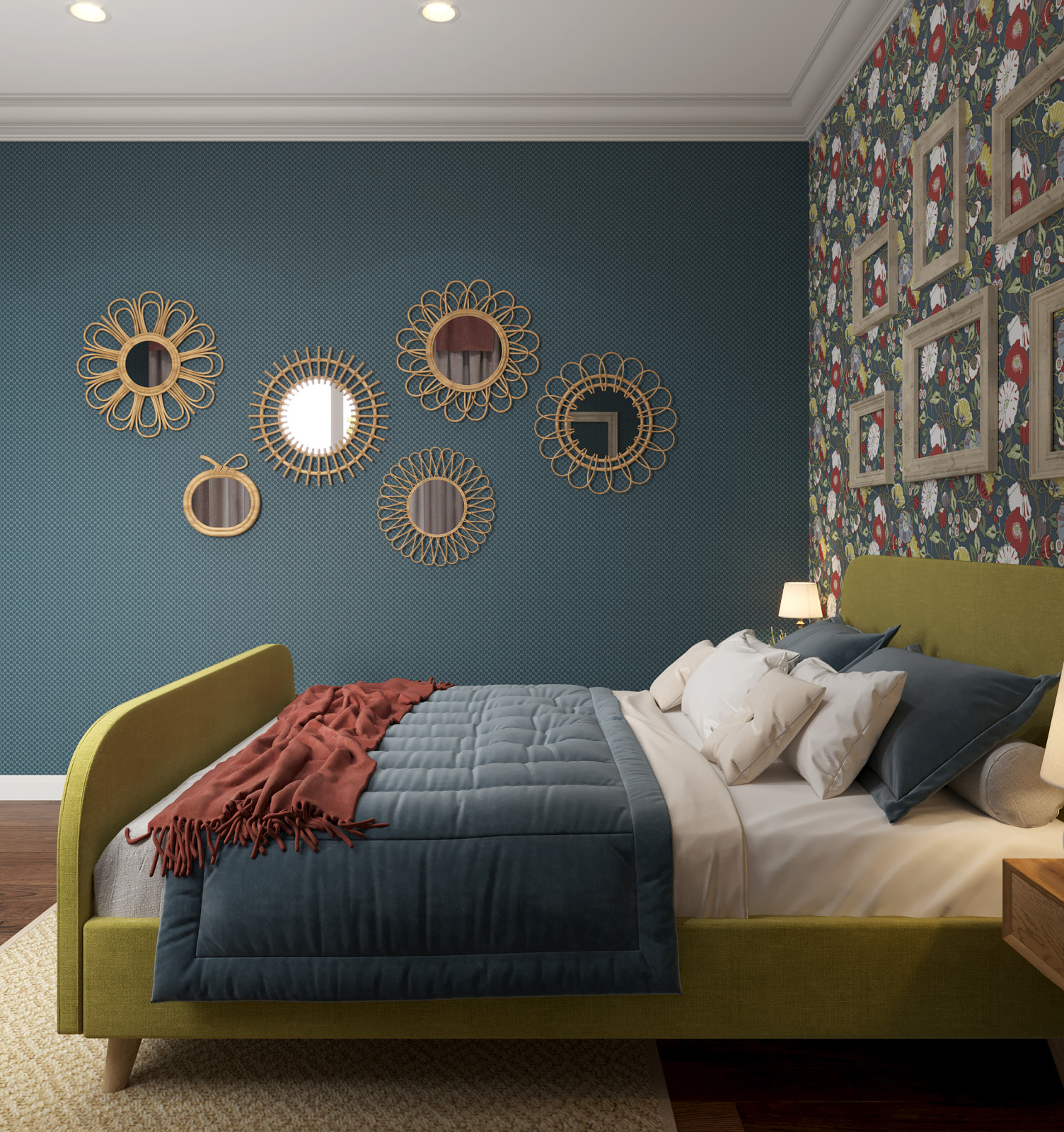 спальня родителей. визуализация