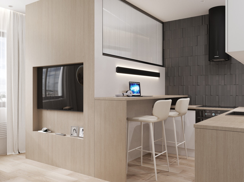 Проект квартиры-студия 28кв.м в СПб