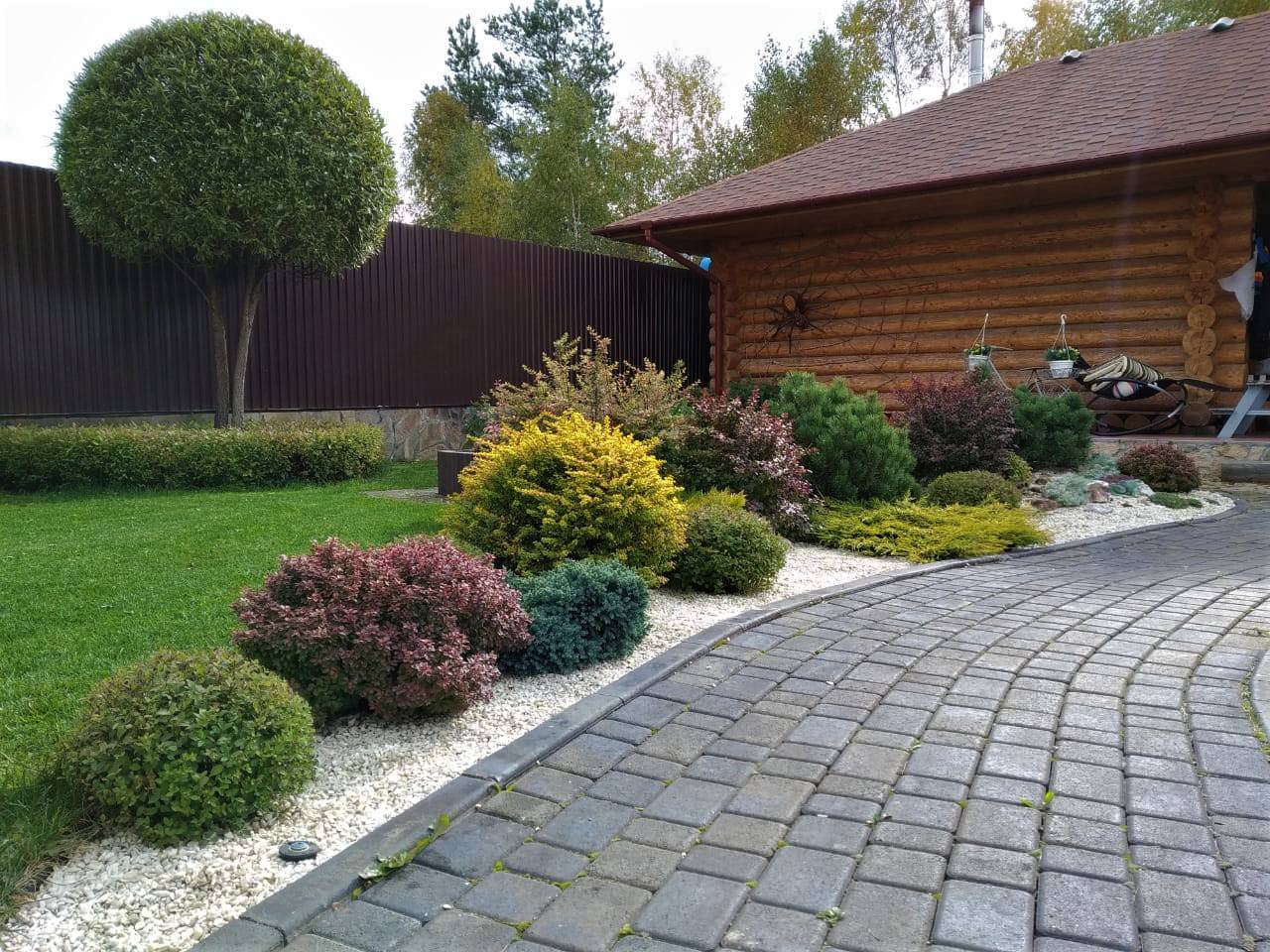 Внутренний дворик таунхауса