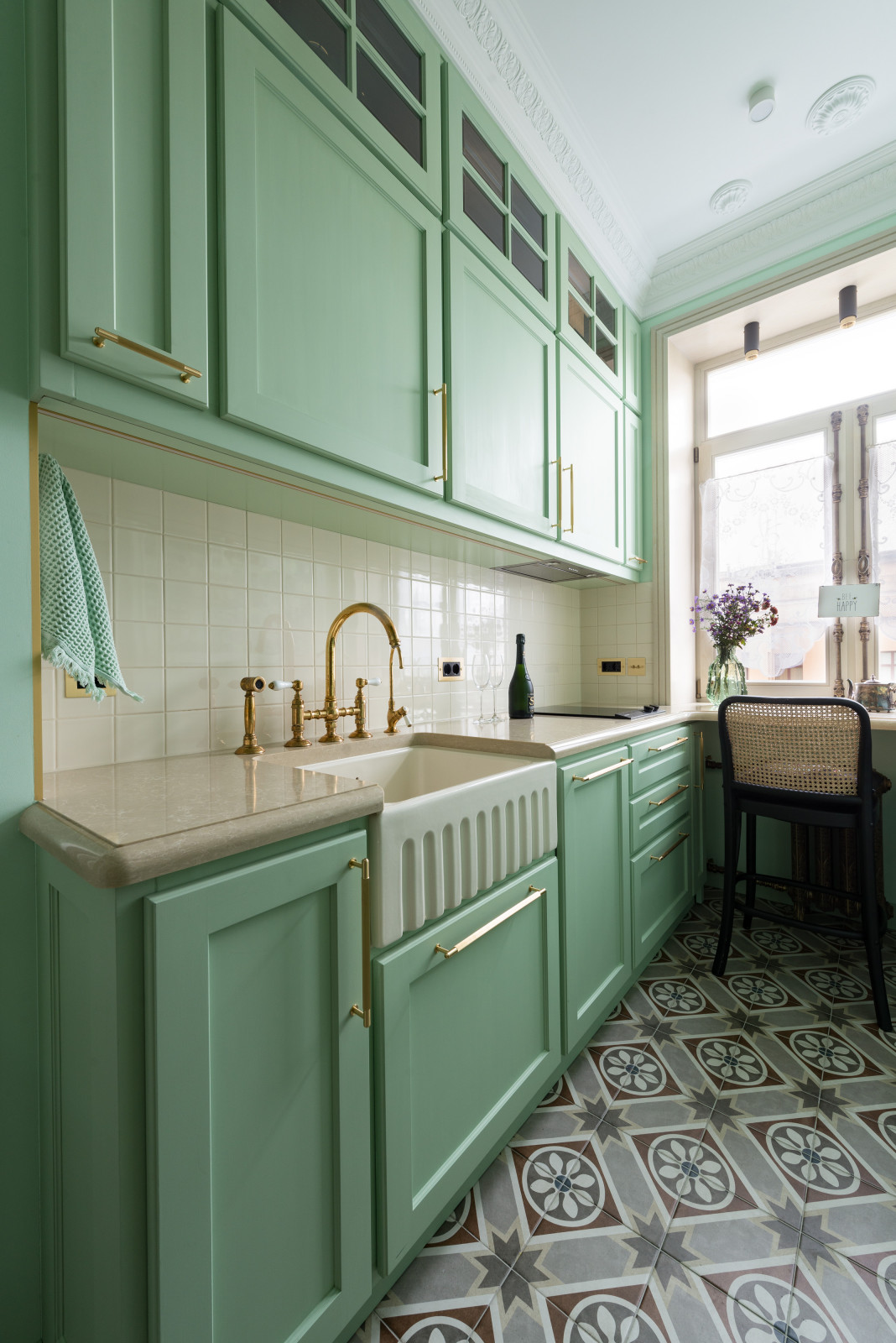 Кухня в духе парижского Laduree