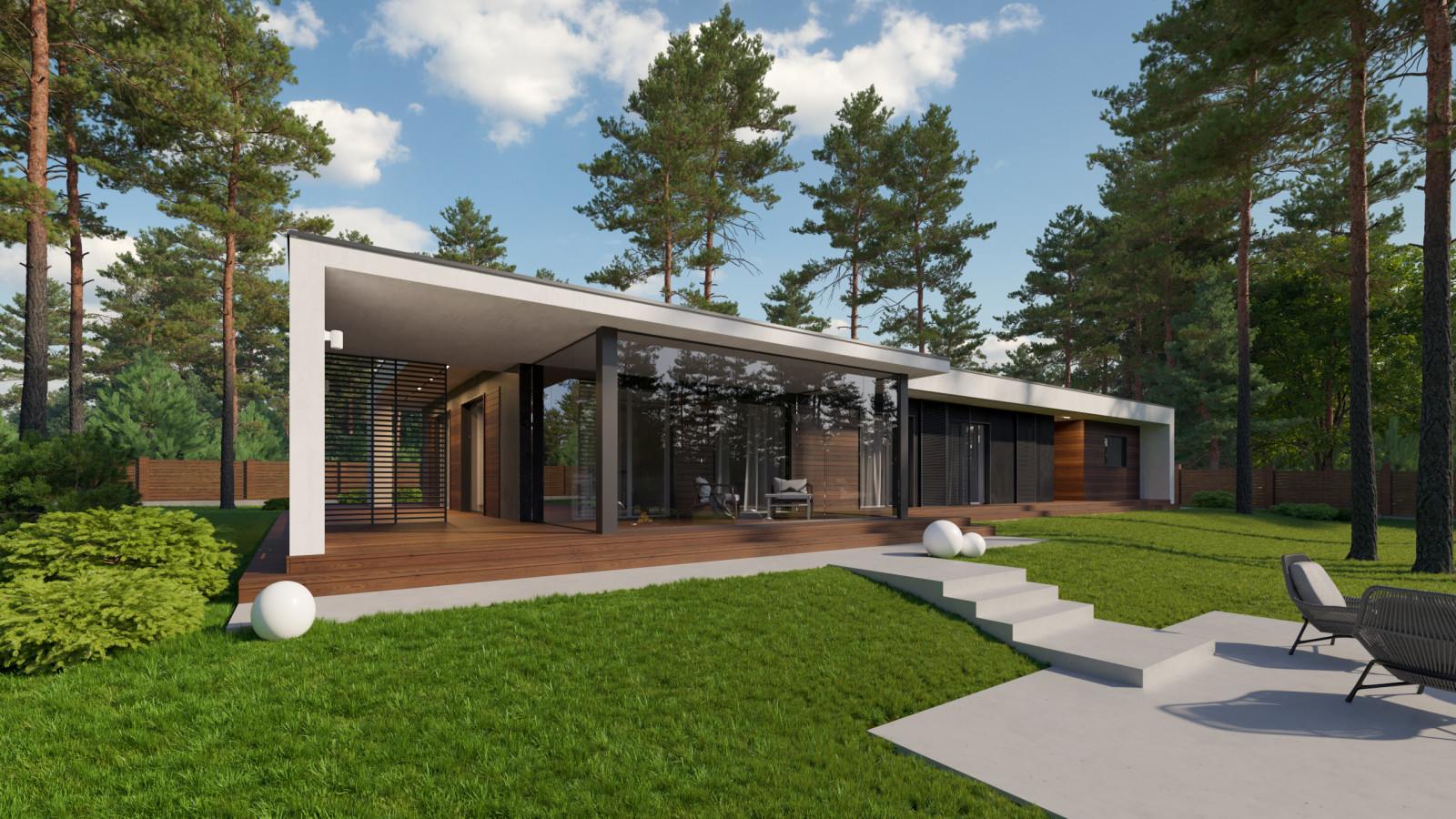 Флэтхоум 04 с навесом