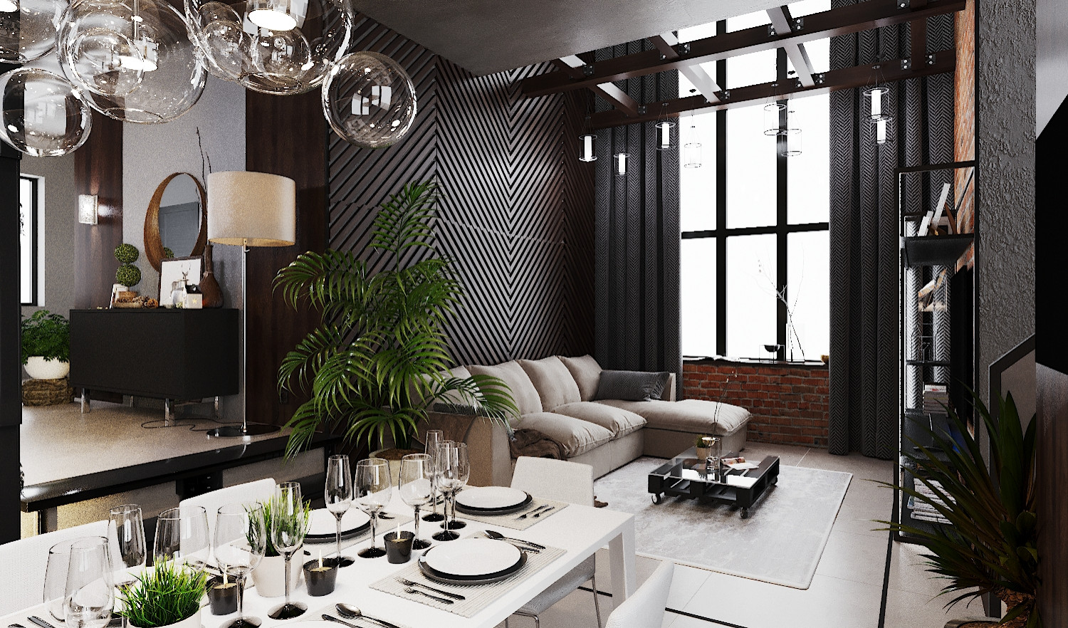 Загородный дом в стиле Loft