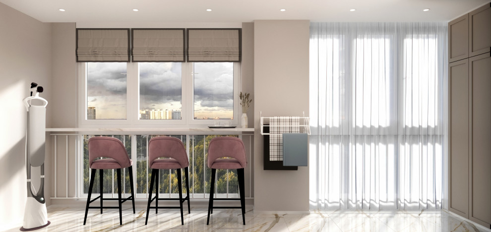 Обложка проекта: Лоджия с зоной хранения на стадии реализации