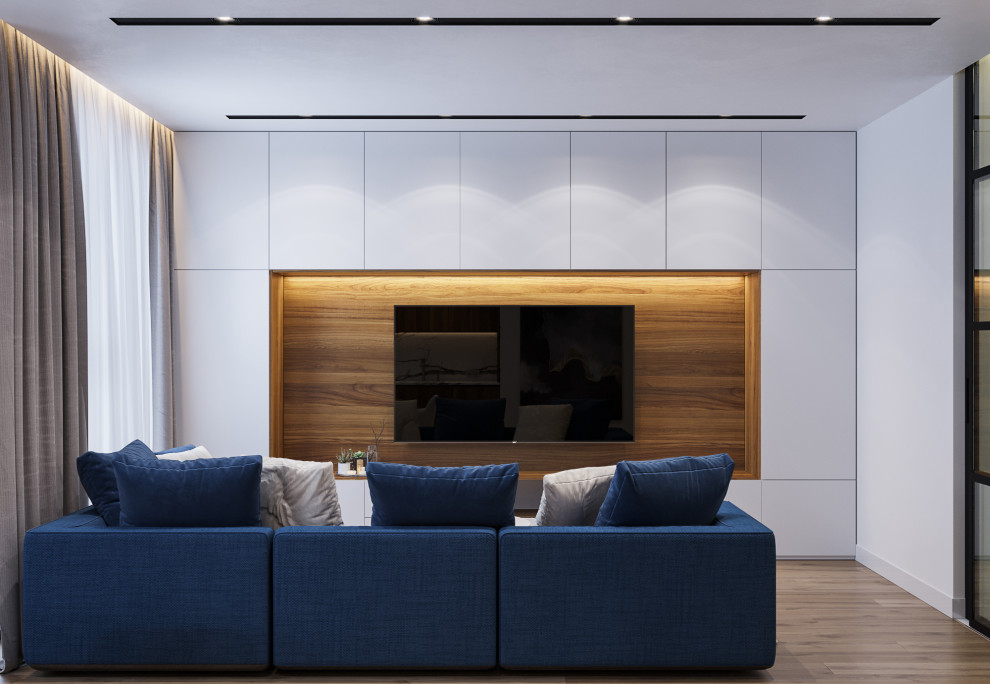 Дизайн интерьера двухкомнатной квартиры. ЖК Ясный. Москва