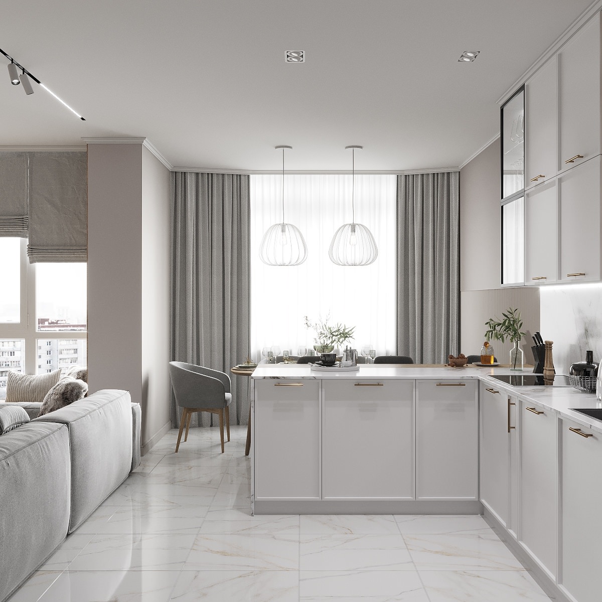 Проект квартиры 109 кв.м для семьи из г. Кемерово