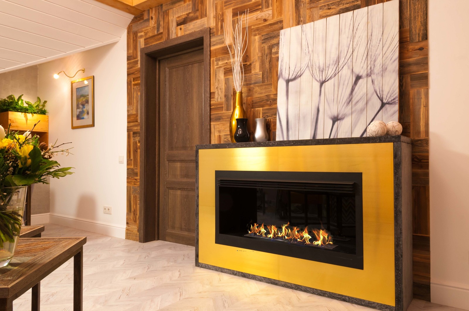 Биокамин для комнаты отдыха после бани. Фазенда на 1 канале.