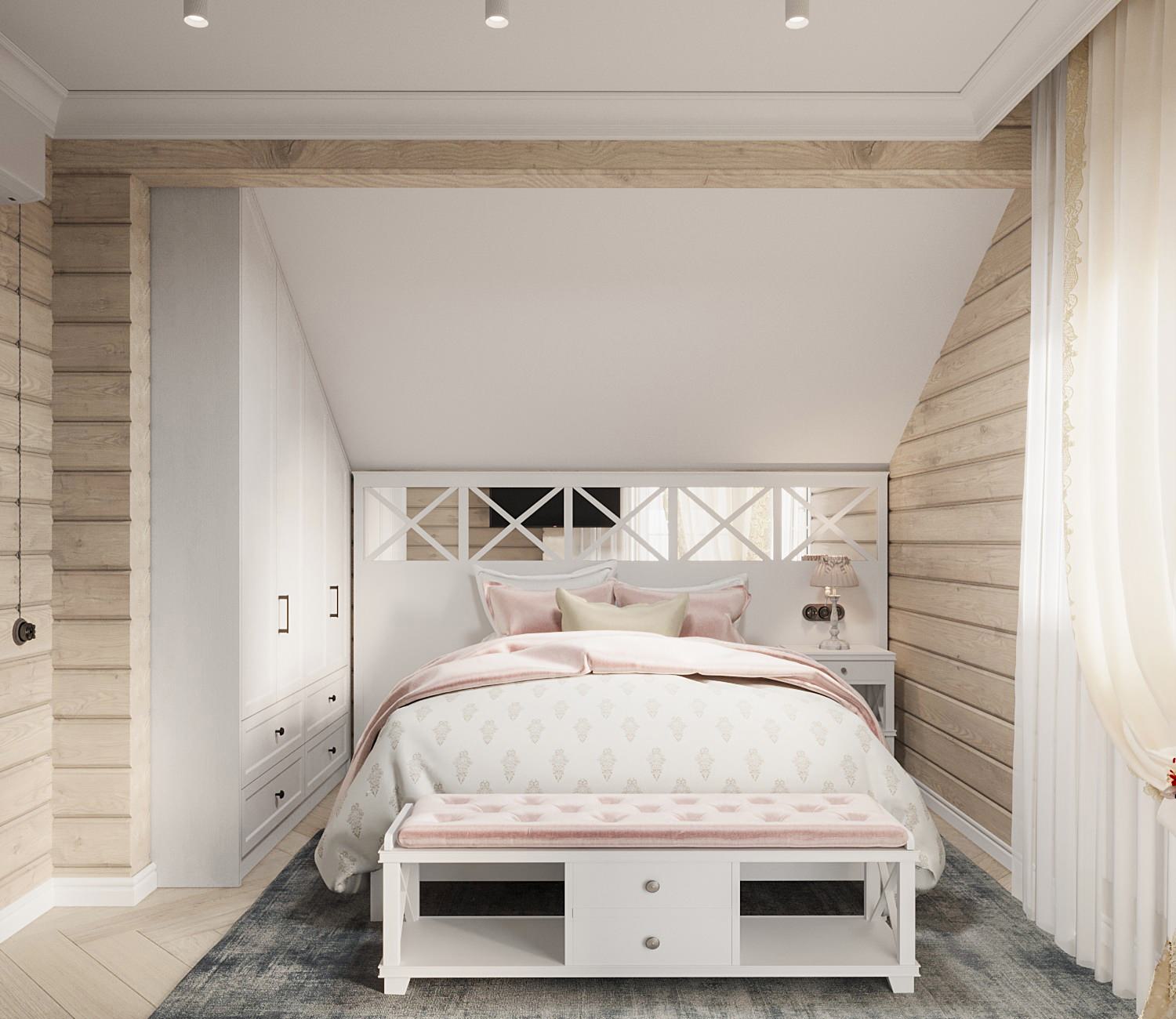 Дизайн интерьера срубного дома