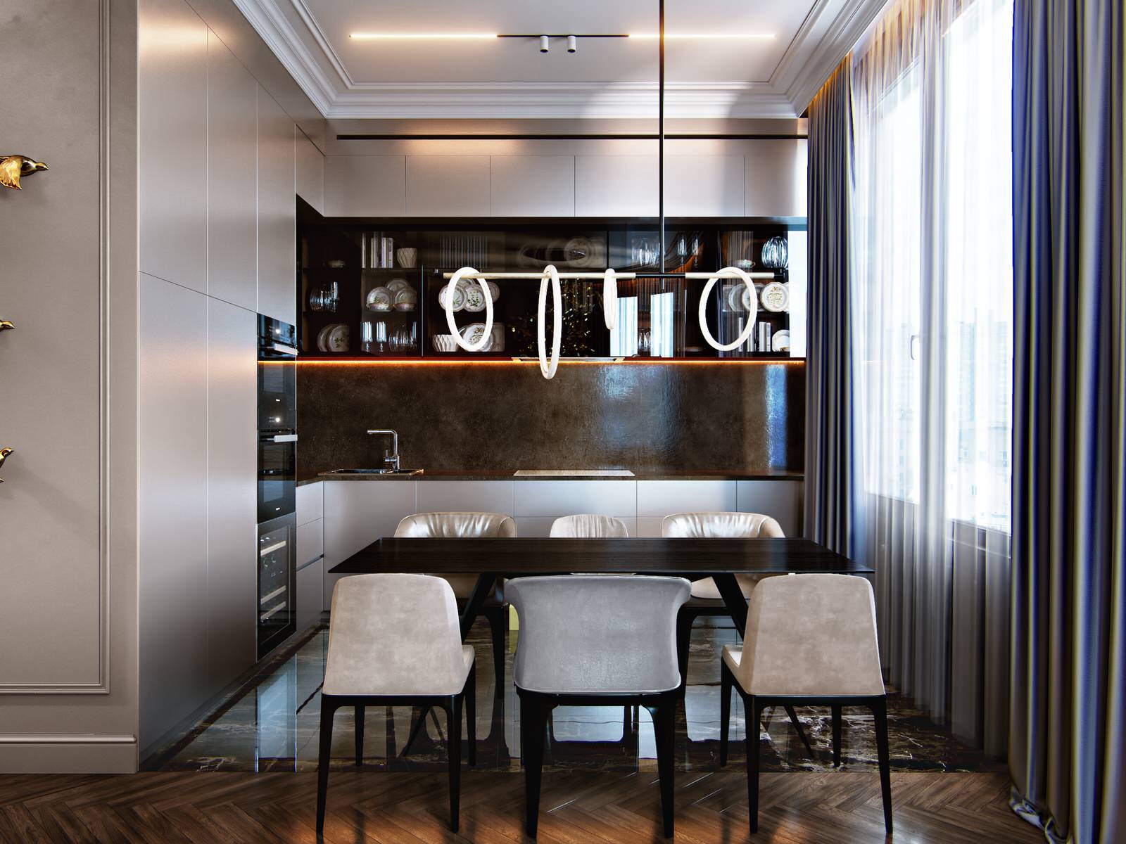 Интерьер квартиры в ЖК Символ 100м2