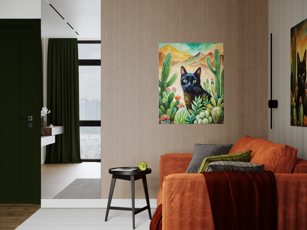 Визуализация интерьера гостиной-спальни