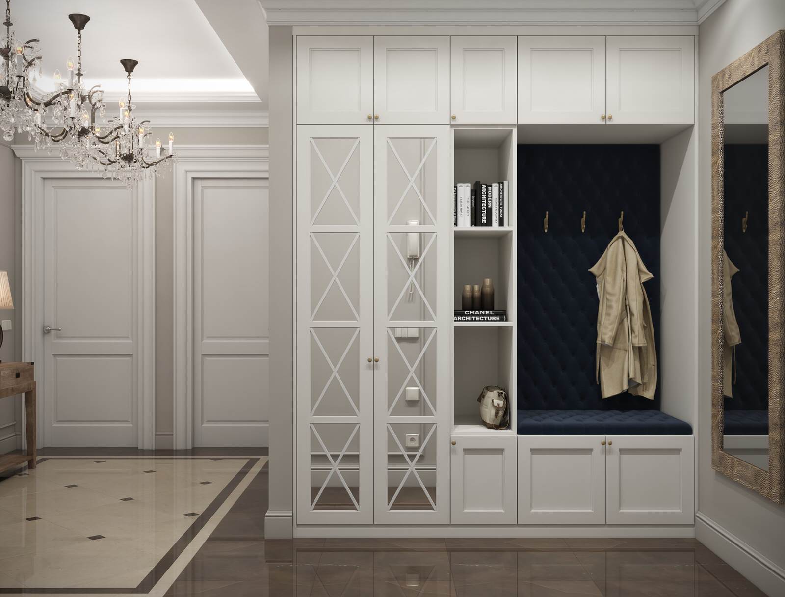 Обложка проекта: Американская буржуазная классика в ЖК Северные ворота, 104кв.м.