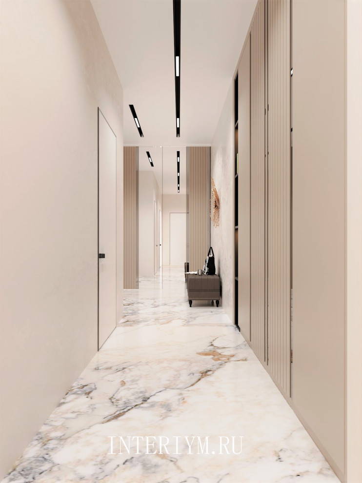 Дизайн коридора в кв. по ул. Батальонная, г. Волгоград