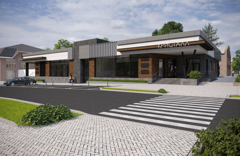 Реконструкция фасадов магазина "Мечта"