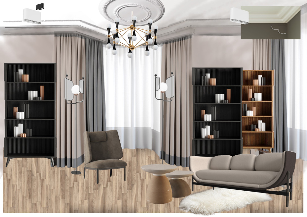 Обложка проекта: Смарт дизайн проект трёх комнатной квартиры
