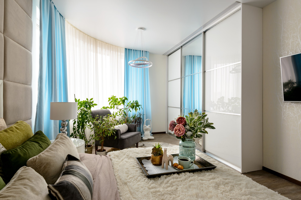 Спальня квартиры 86 м2 в ЖК Гагаринский