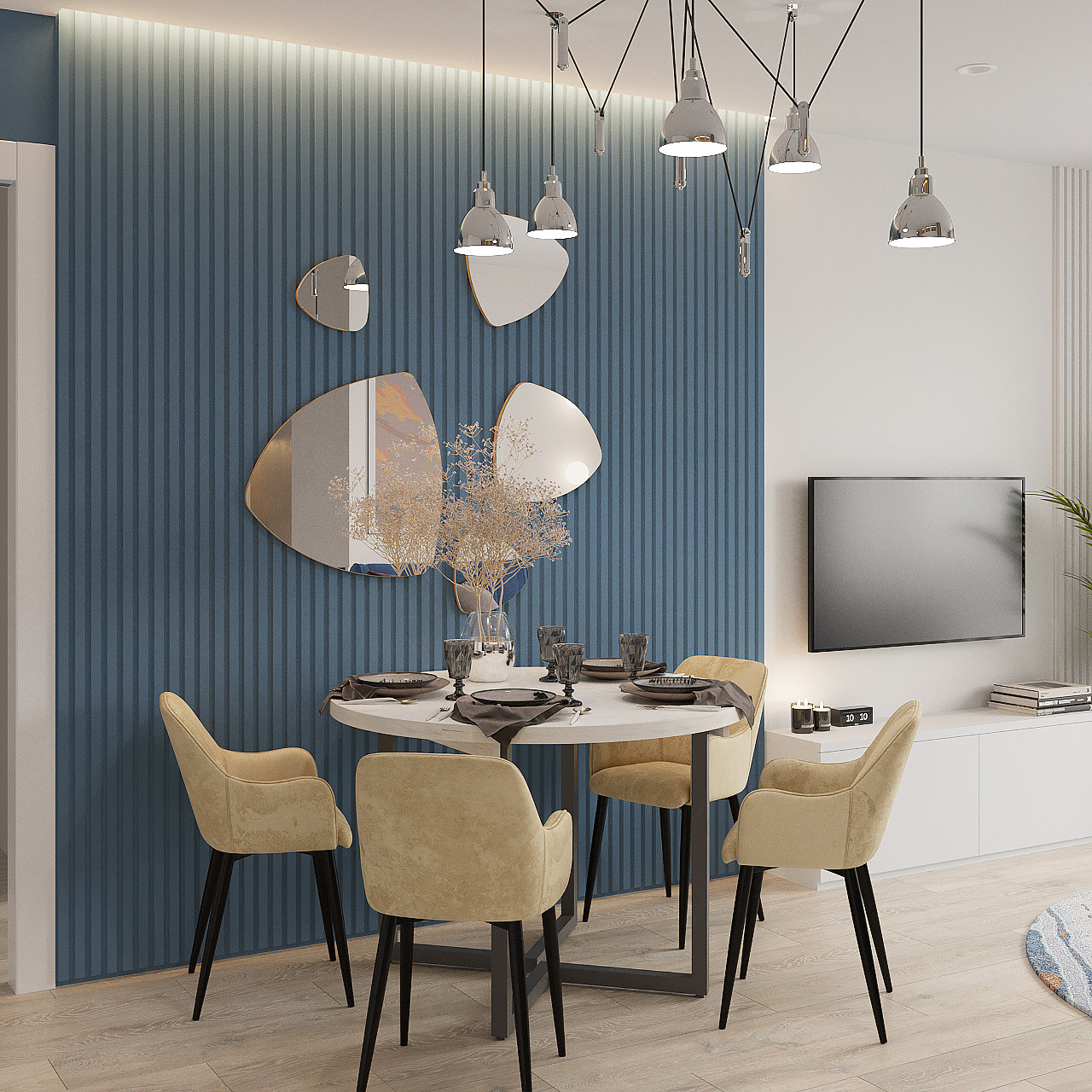 Дизайн-проект квартиры 37,74 кв.м. г.Томск ЖК Северный парк