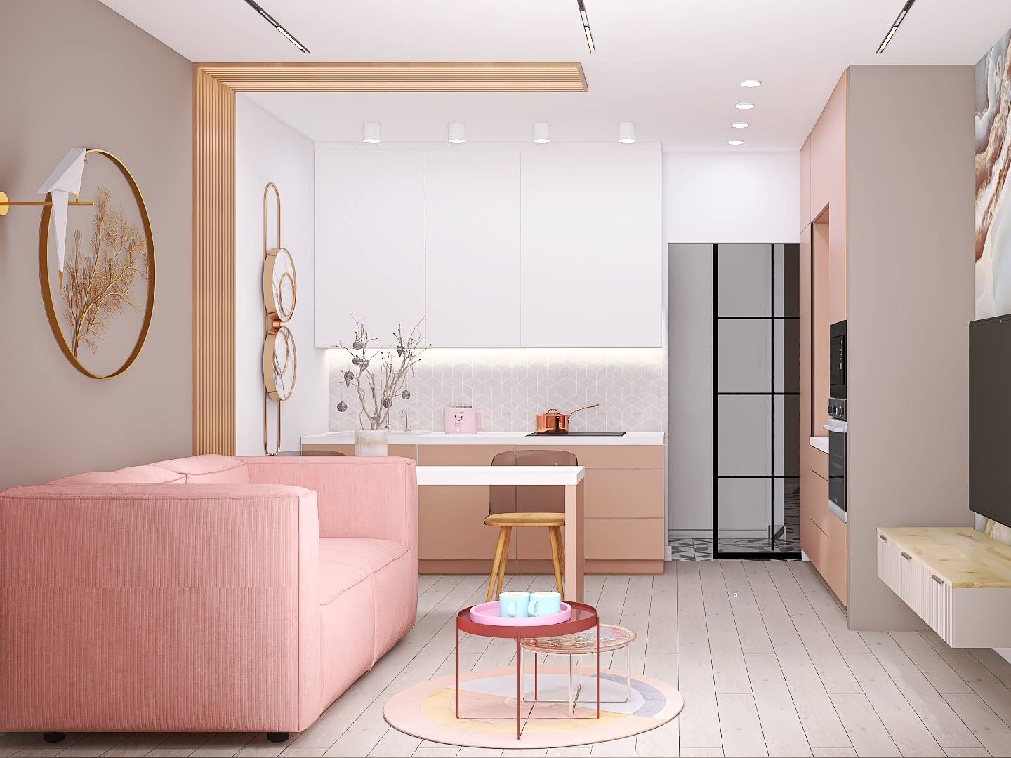 Двухкомнатная квартира 83 кв. м для мамы с дочкой подростком.