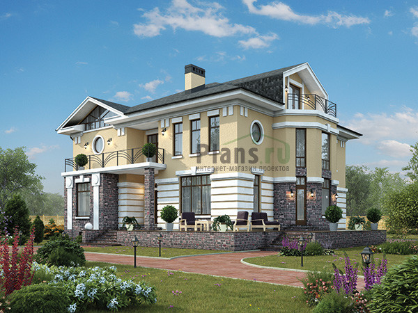 Проект дома из пеноблоков 60-40