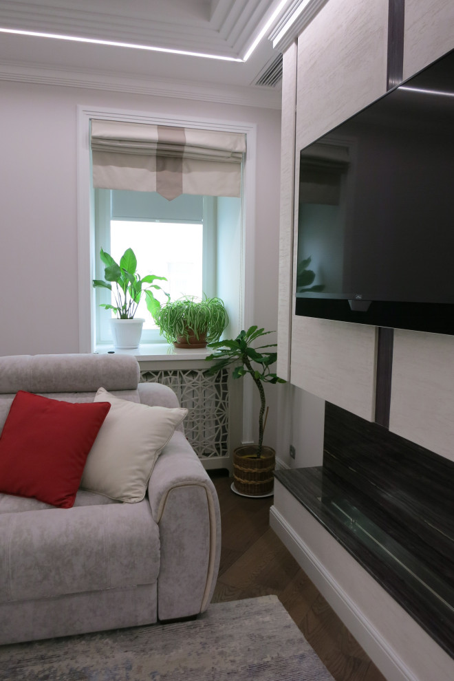 Гостиная с биокамином