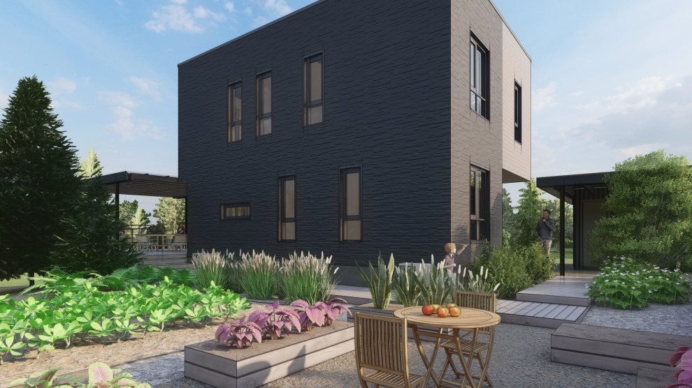 Благоустройство участка в коттеджном поселке Литл Токио, г. Казань