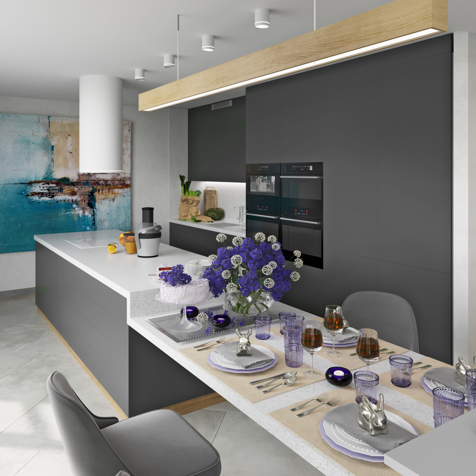 интерьер таунхауса