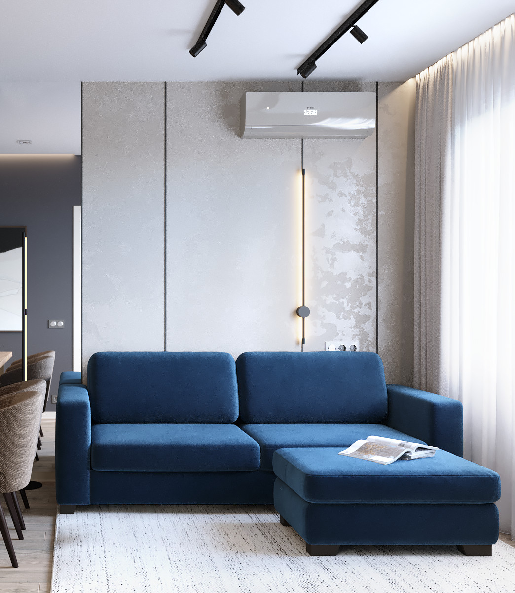 Проект студии в Санкт-Петербурге 21.5 м2