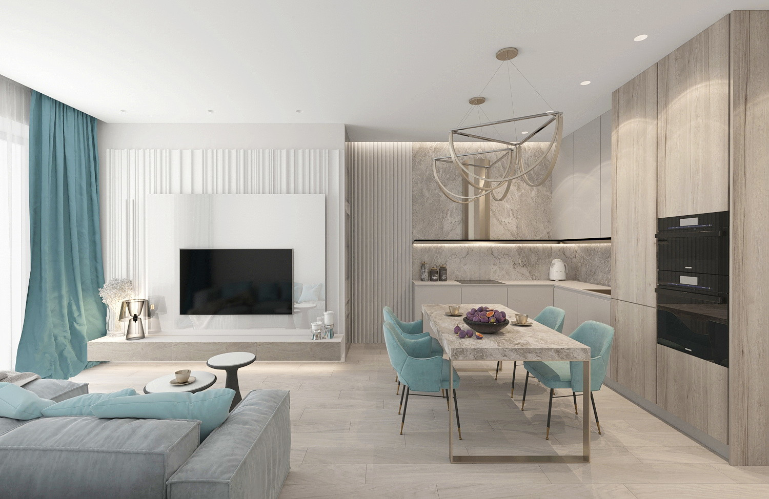 Обложка проекта: Бирюзовый минимализм