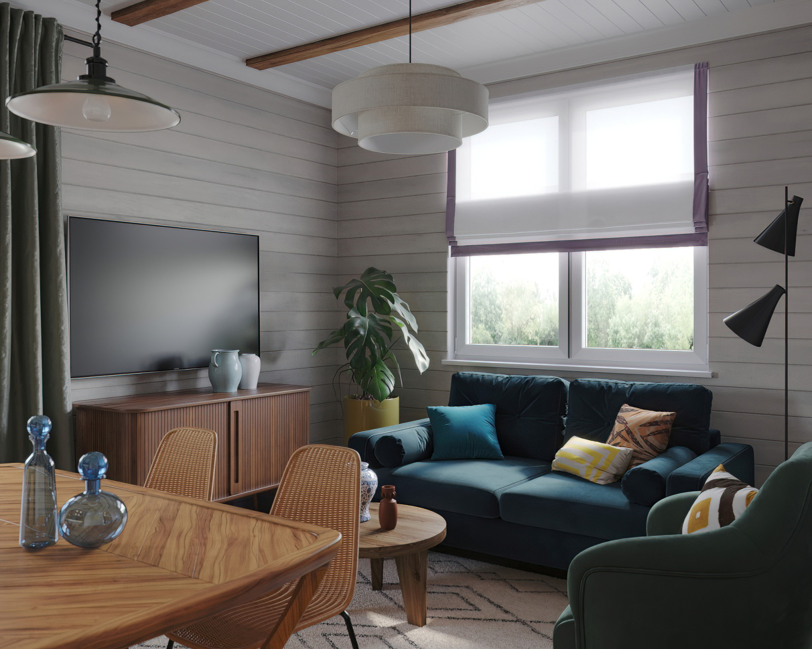 Загородный дом для молодой семьи с котами