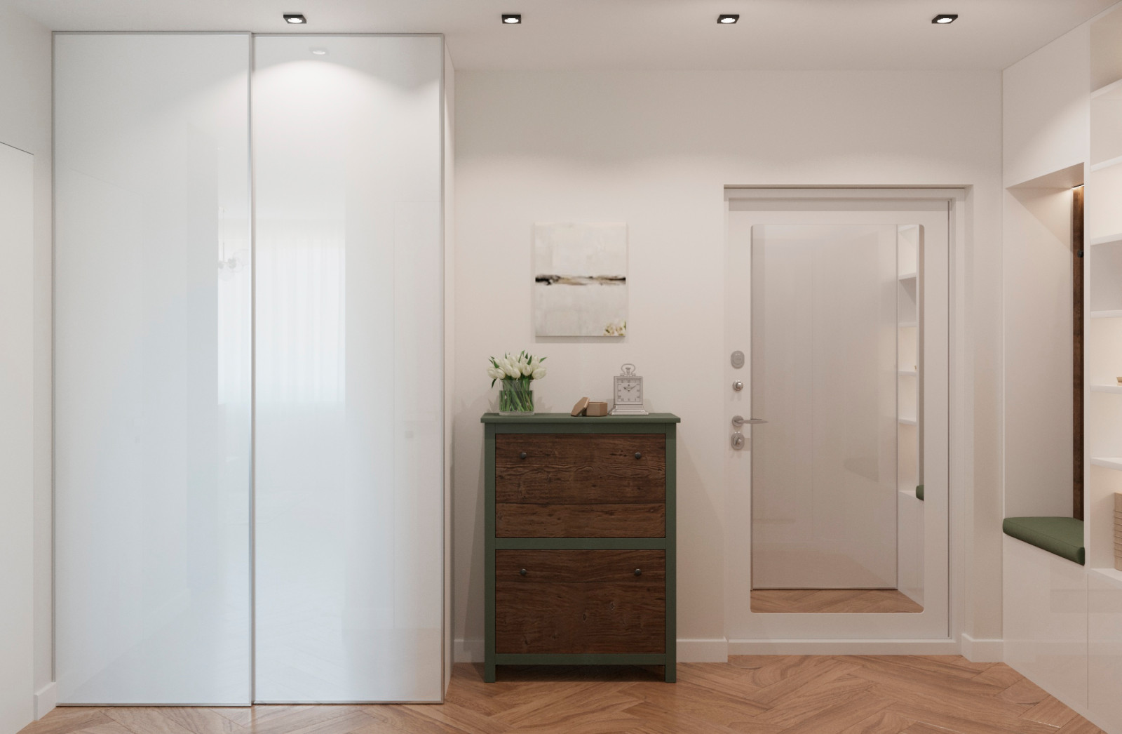 Дизайн-проект для молодой семьи в ЖК Лучи